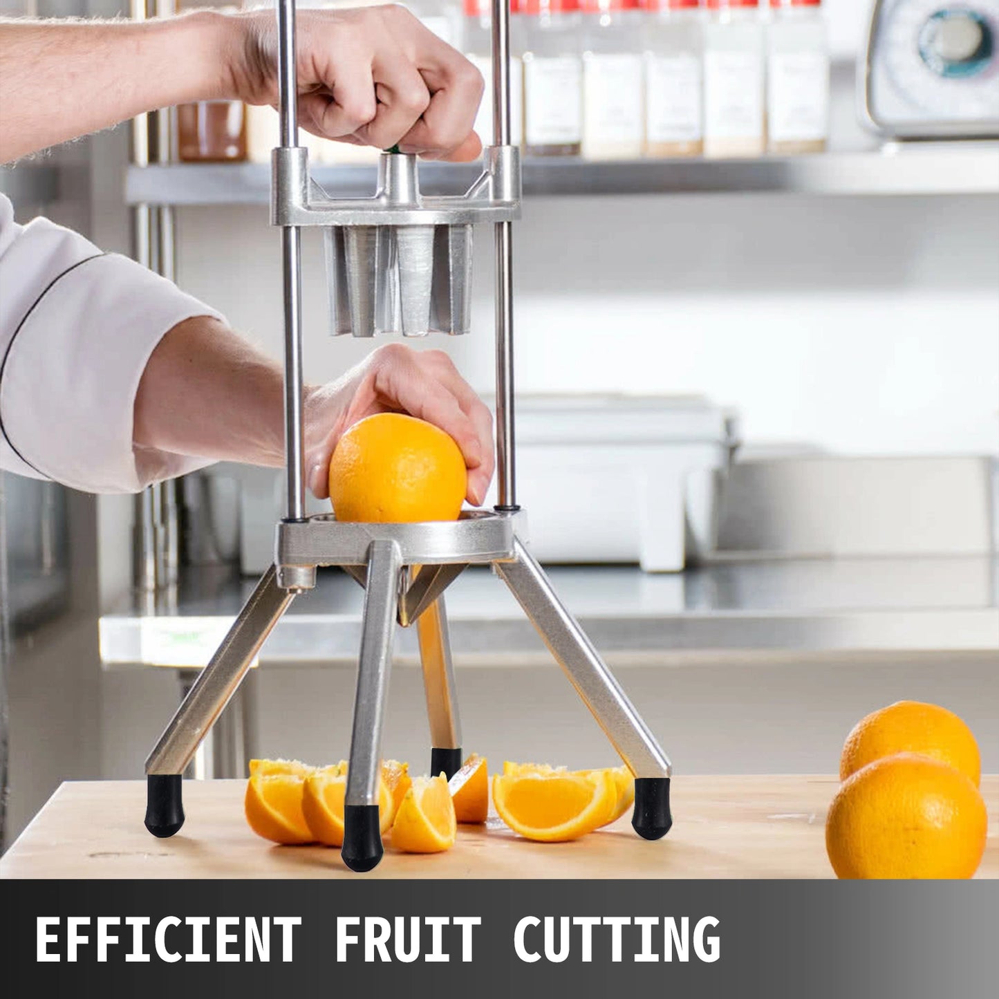 8-Section Lemon Slicer - Premium Stainless Steel Fruit Cutter