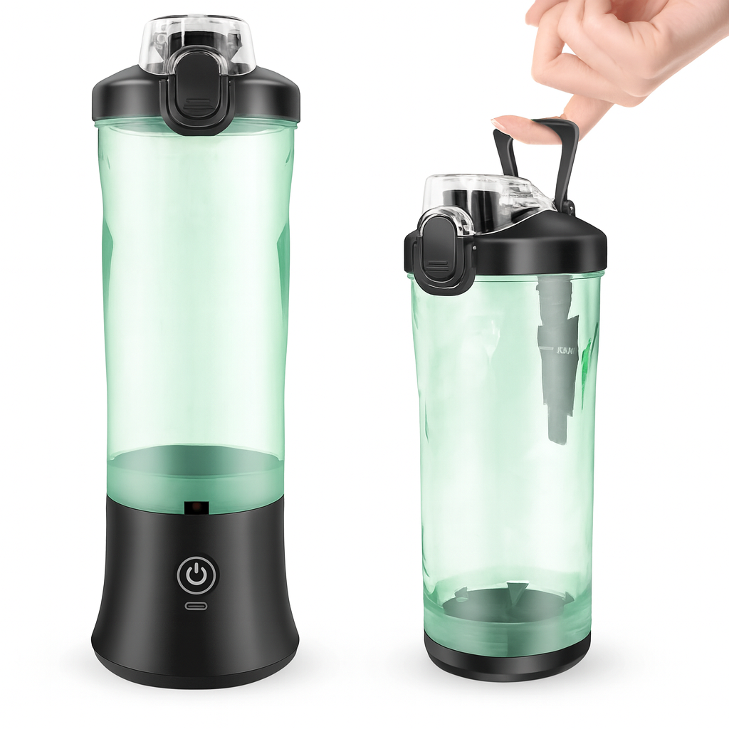 Portable Mini Blender 600ml - USB Rechargeable Smoothie Maker