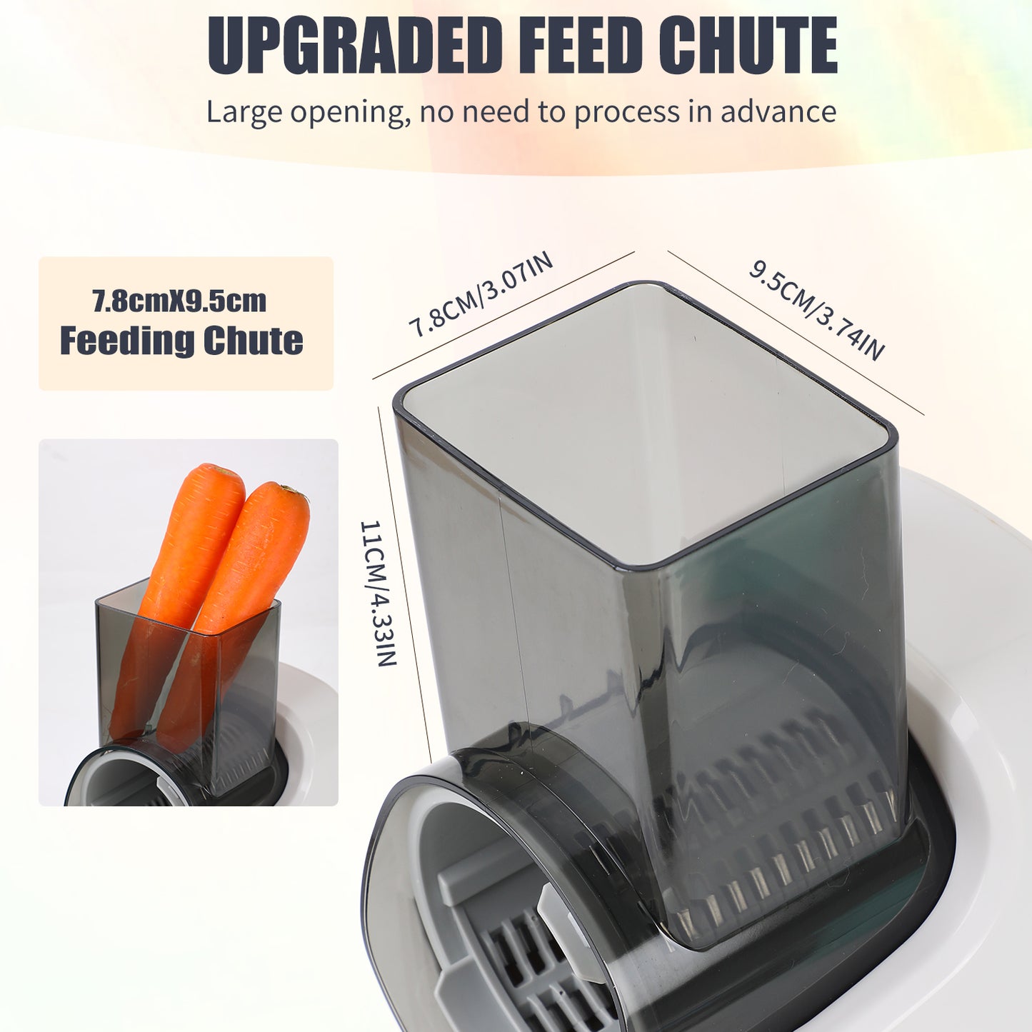 Electric Cheese Grater & Slicer Shredder - 5-in-1 Food Processor