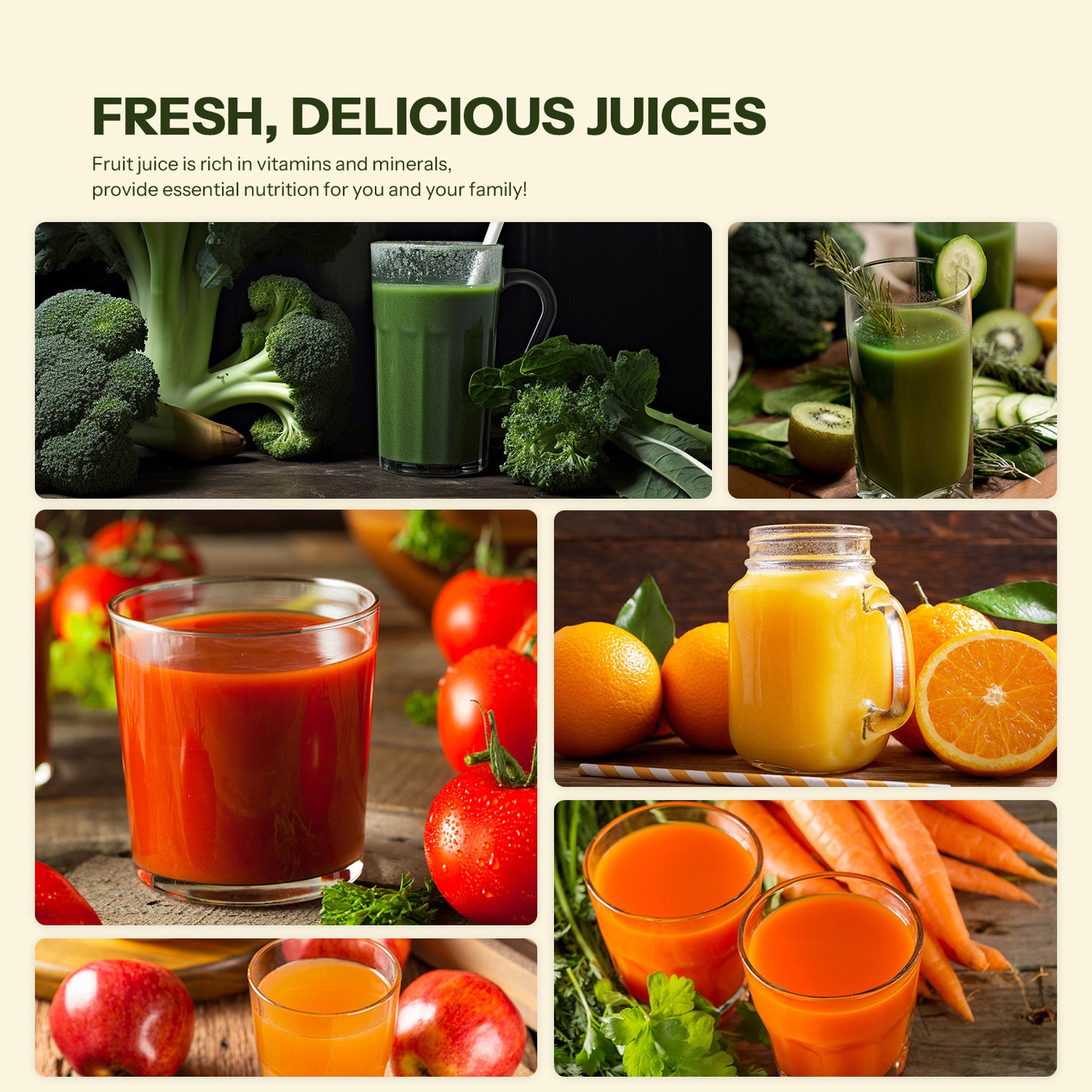 Masticating Juicer Cold Press, Compact & Nutrient-Rich