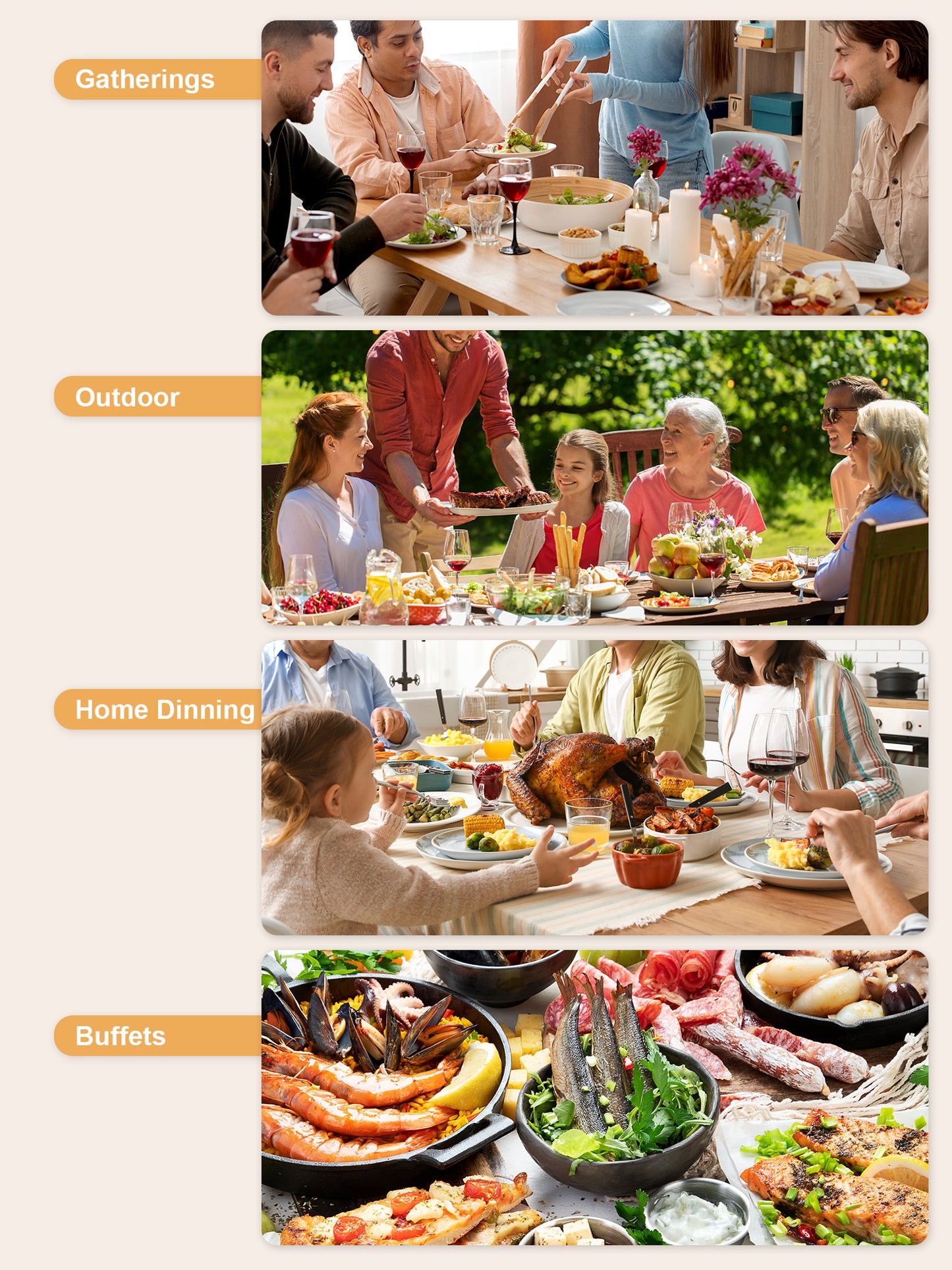 Electric Warming Tray - Rapid Heat, Portable & Rollable Design
