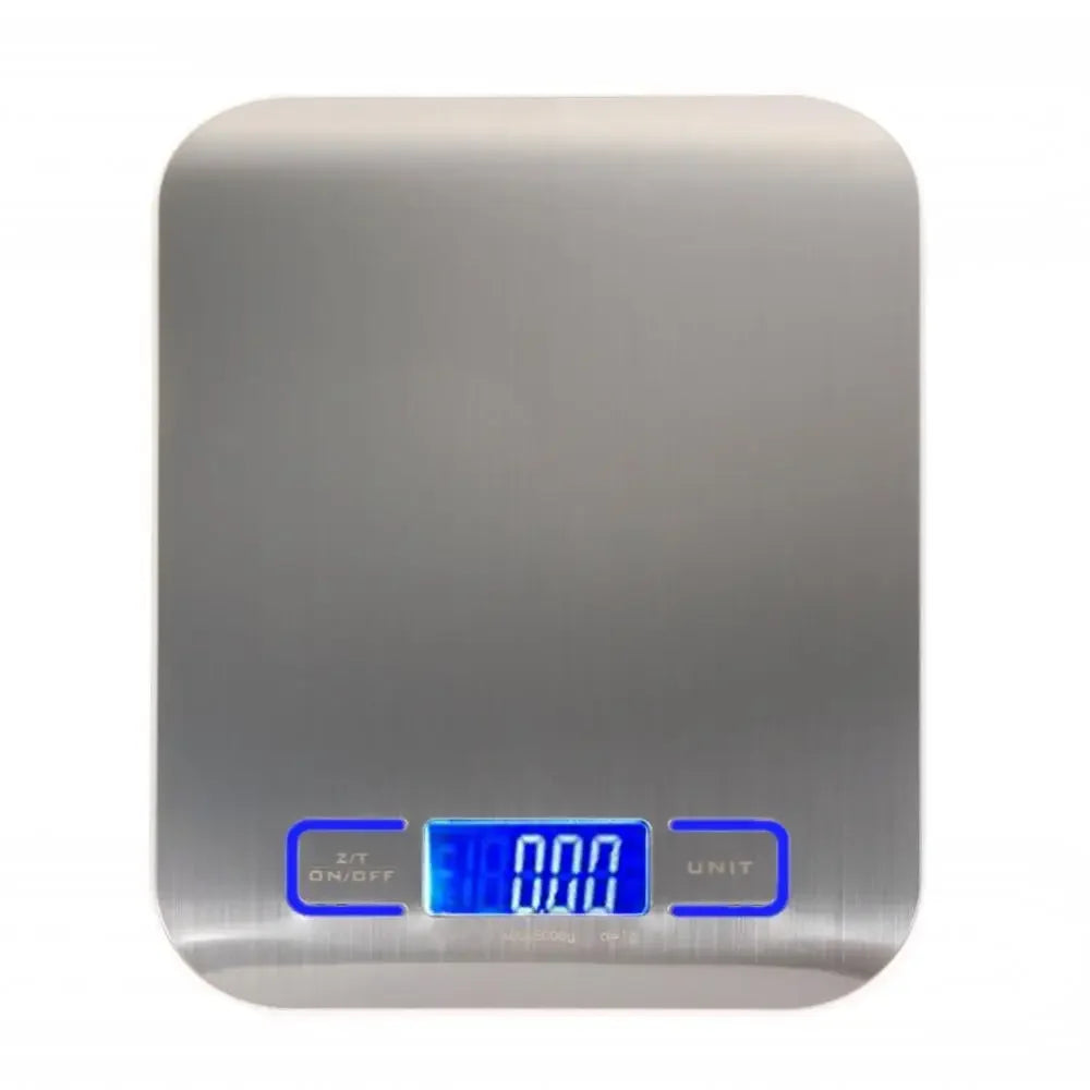 Digital Kitchen Scale 5kg - Slim, Precise, Stainless Steel
