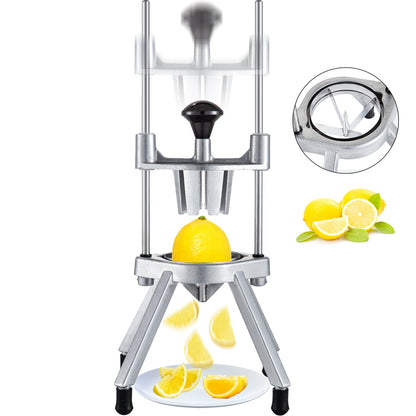 8-Section Lemon Slicer - Premium Stainless Steel Fruit Cutter