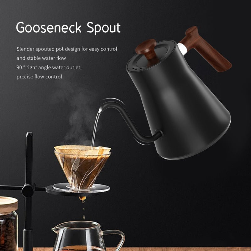 Gooseneck Electric Kettle 1200W - Smart Temp & Insulation