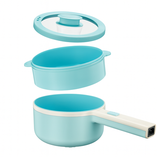 850W Electric Pot: Non-Stick, Dual Power, Portable
